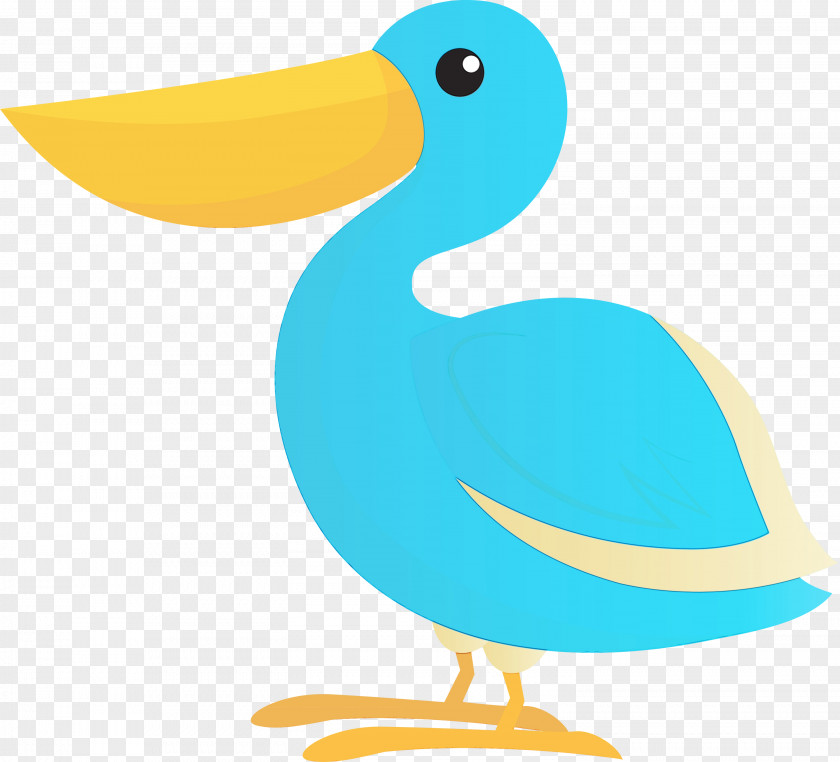 Duck Cartoon Beak Animal Figurine Seabird PNG