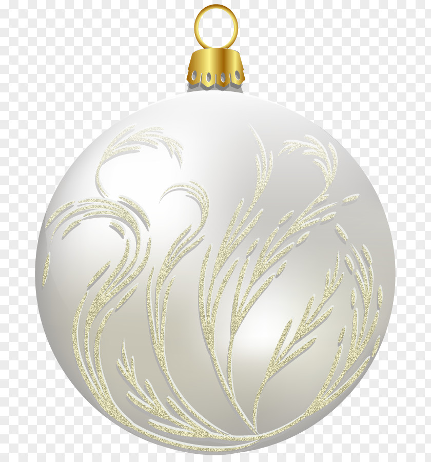 White Christmas Ball Clipart Ornament Santa Claus Clip Art PNG