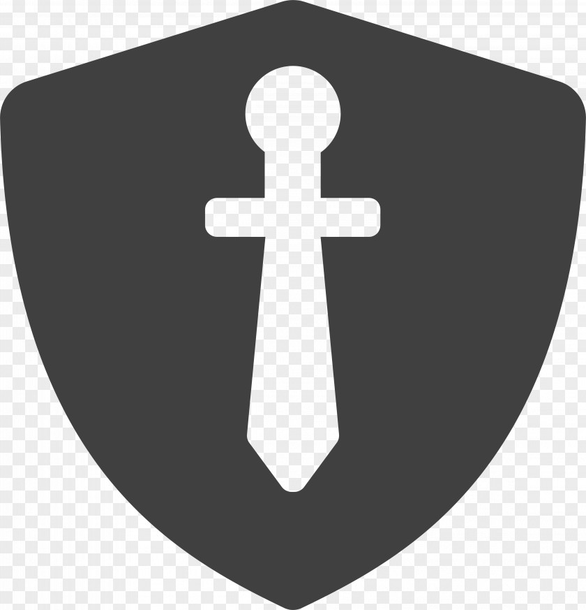 Blue Shield Sword Weapon Icon PNG