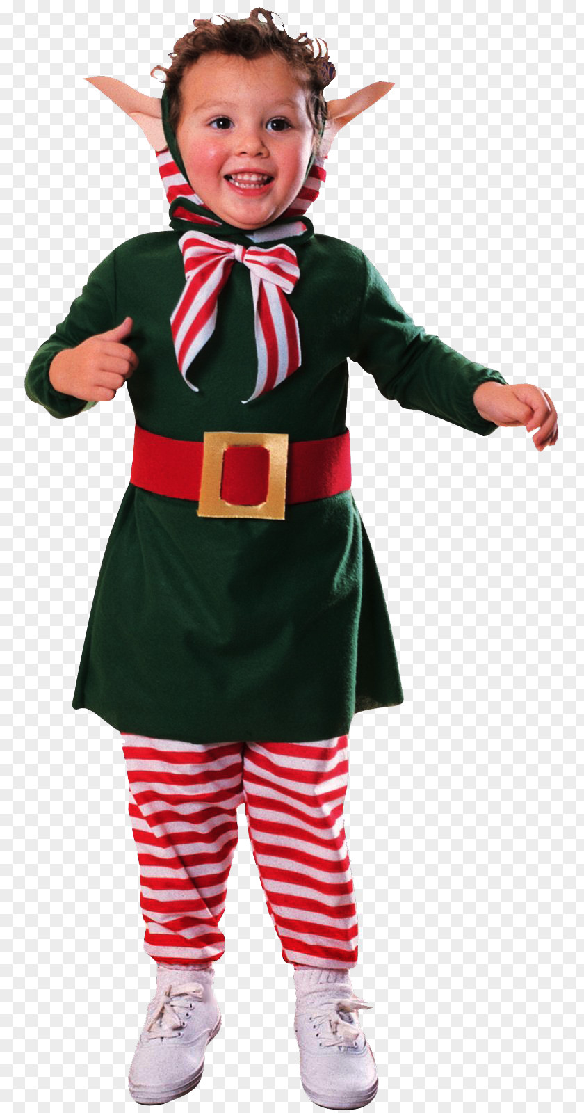 Christmas Elf Santa Claus Costume Clothing Suit Child PNG