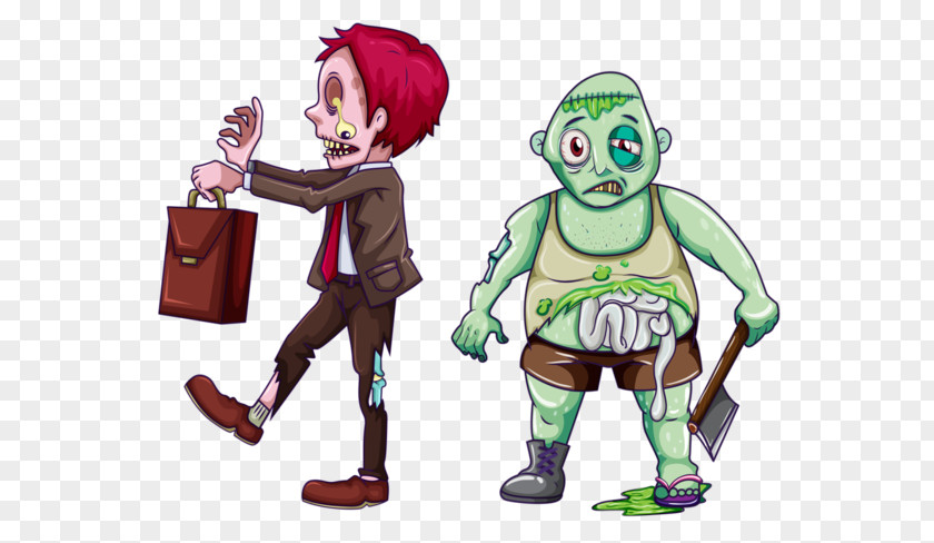 Style Drawing Zombie Cartoon PNG