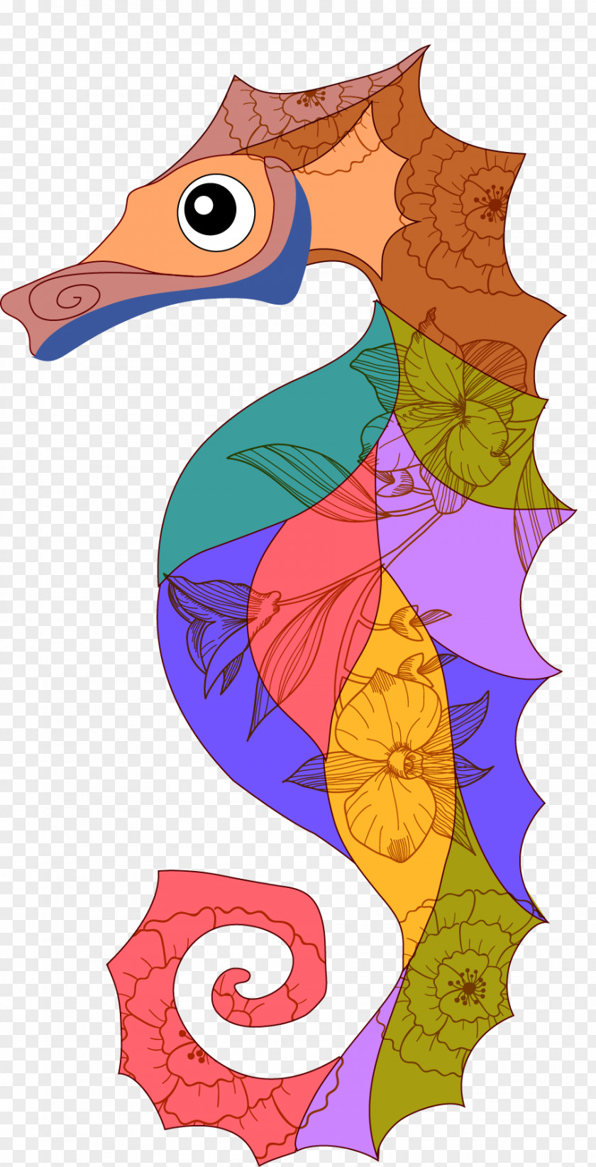 Vector Hippo Seahorse Euclidean Clip Art PNG