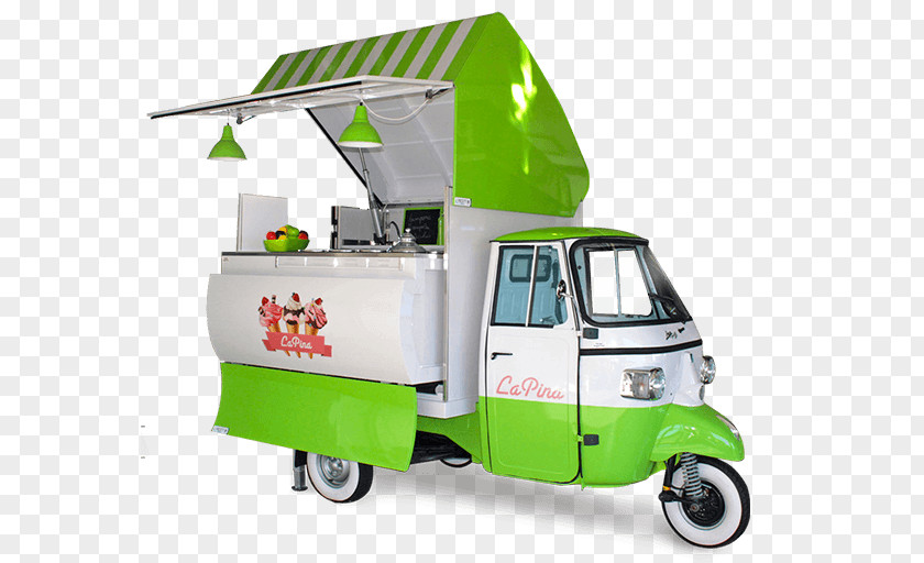 Ice Cream Piaggio Ape Daihatsu Hijet Street Food PNG