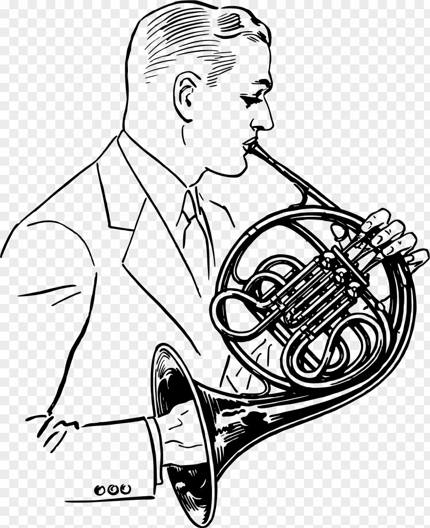Musical Instruments French Horns Hornist Clip Art PNG