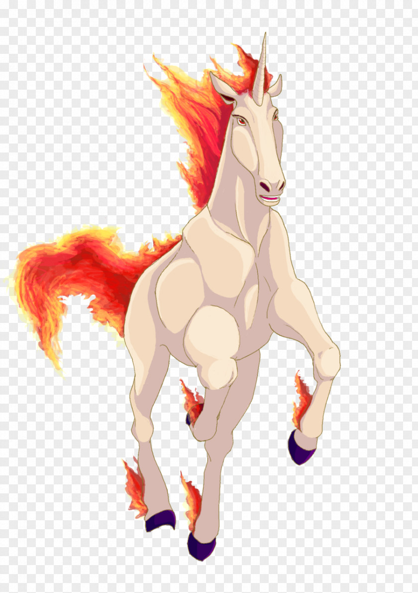 Unicorn Mane Rapidash Vulpix Art PNG