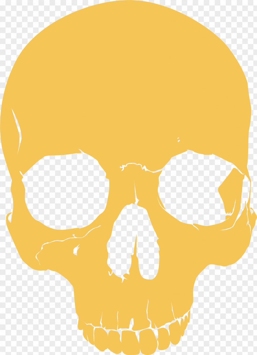 Yellow Skull PNG