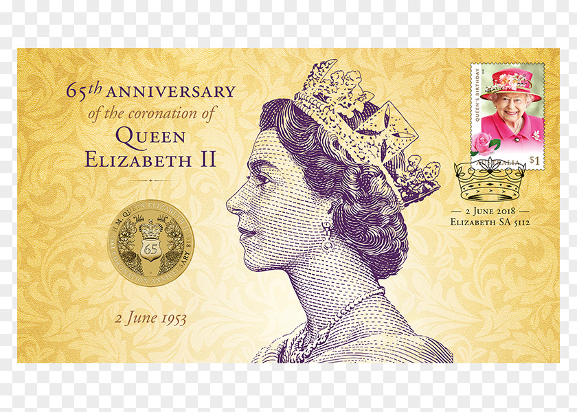 Australia Coronation Of Elizabeth II Australian Two-dollar Coin Queen's Birthday Cover PNG
