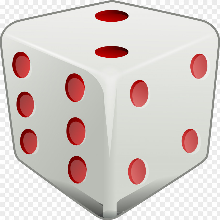 Gambling Red Roll Prism Cube Solid Geometry Game PNG