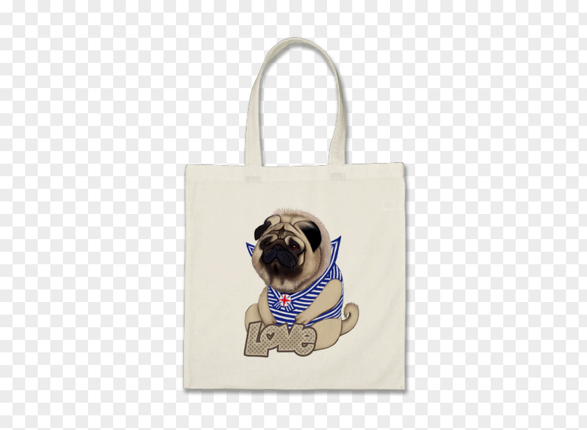 Puppy Pug T-shirt Toy Dog Tote Bag PNG