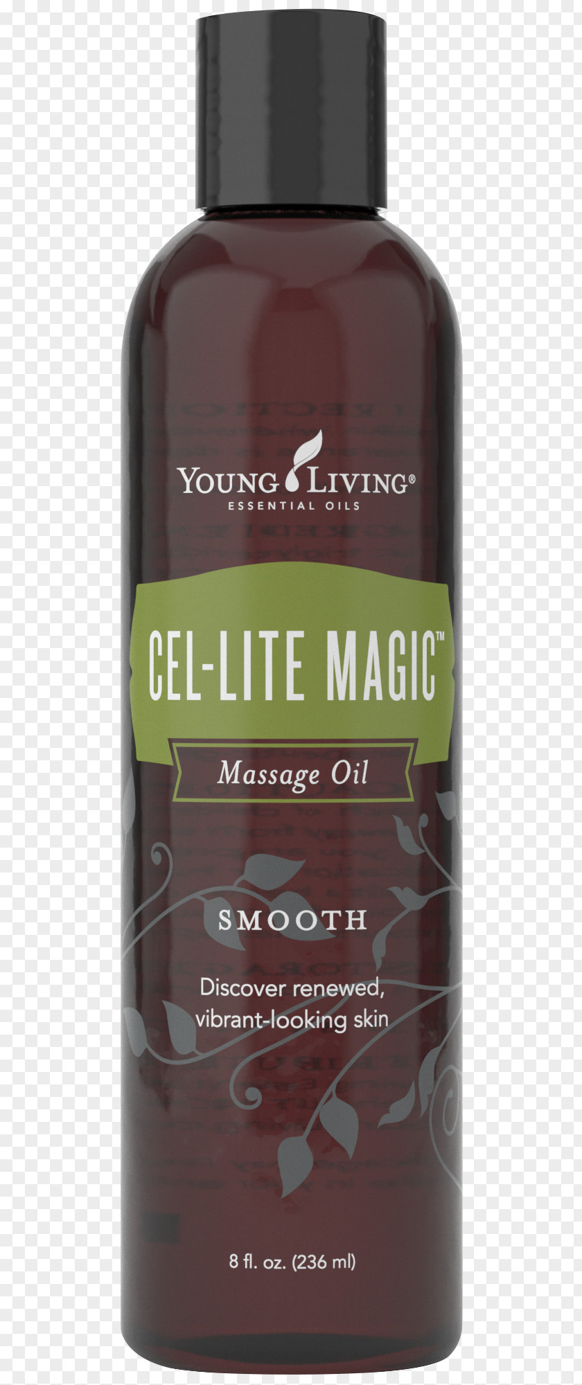 Young Living Seedlings Cel-Lite Magic Massage Oil 8 OZ Bottle By Essential V-6 Enhanced Vegetable Complex Oz (236 Ml) PNG