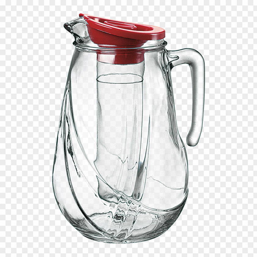 Glass Pitcher Jug Carafe Water Filter PNG