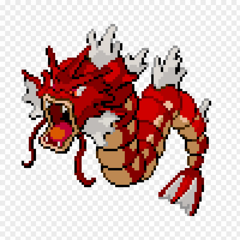 Gyarados Watercolor Sprite Pixel Art Image Deoxys PNG