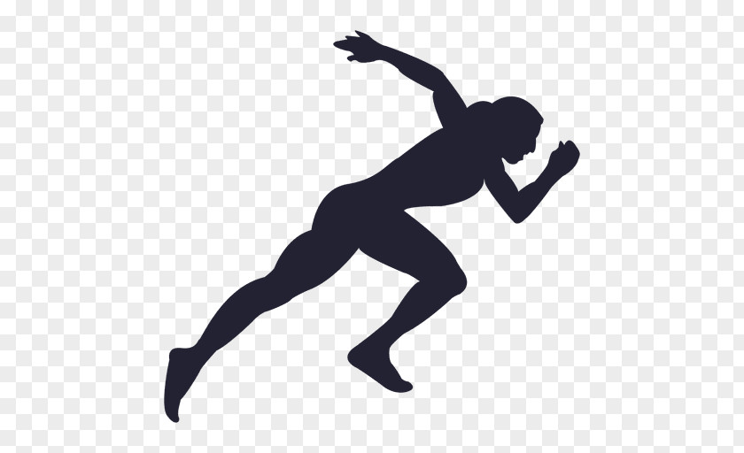 Athlete Silhouette Sprint Sport PNG