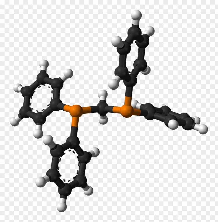Bis Bis(diphenylphosphino)methane Ligand Coordination Complex Molecule 1,2-Bis(diphenylphosphino)ethane PNG