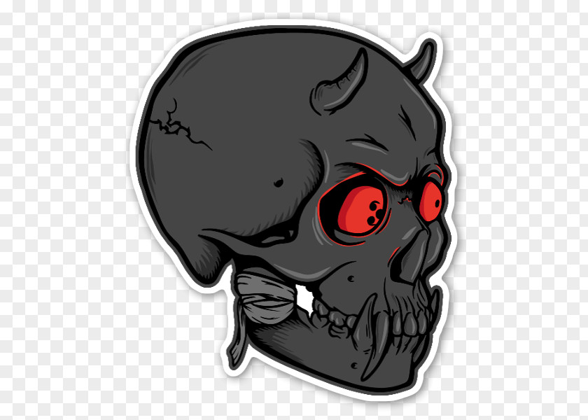 Devil Skull Sticker Label Graffiti Calavera PNG