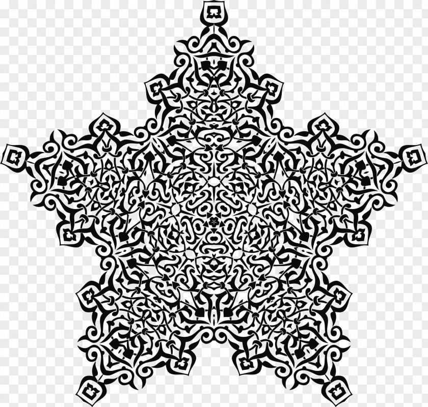 Ornamented Line Art PNG