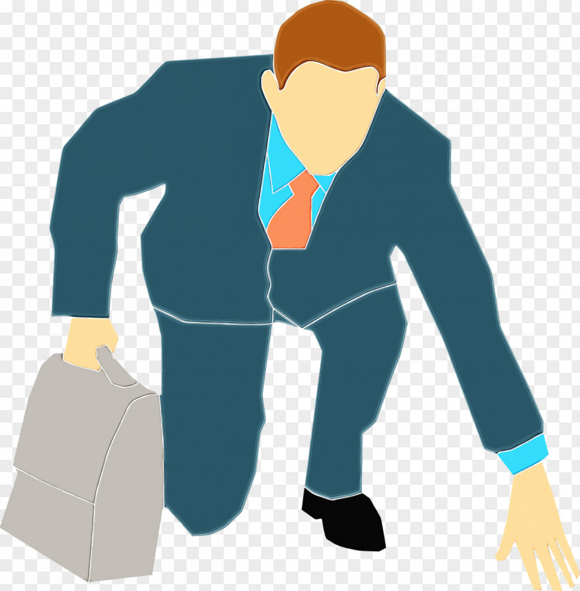 Sleeve Businessperson Standing Outerwear Jacket PNG