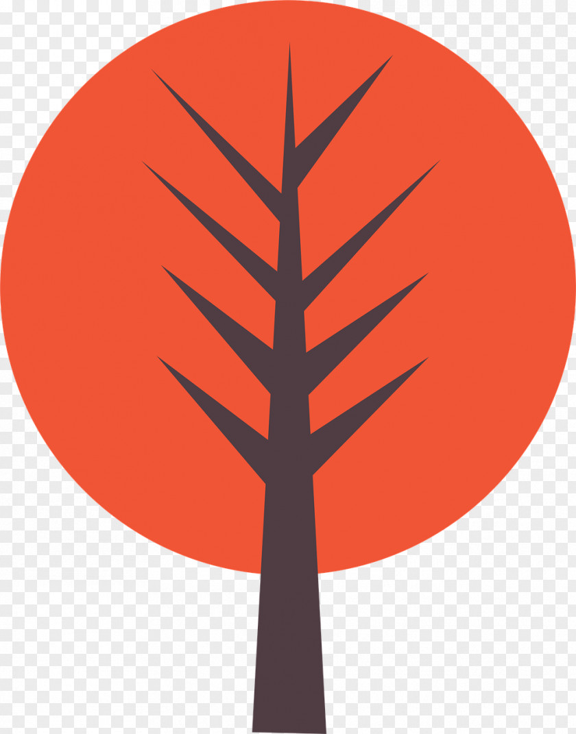 Tree Line Leaf Font PNG