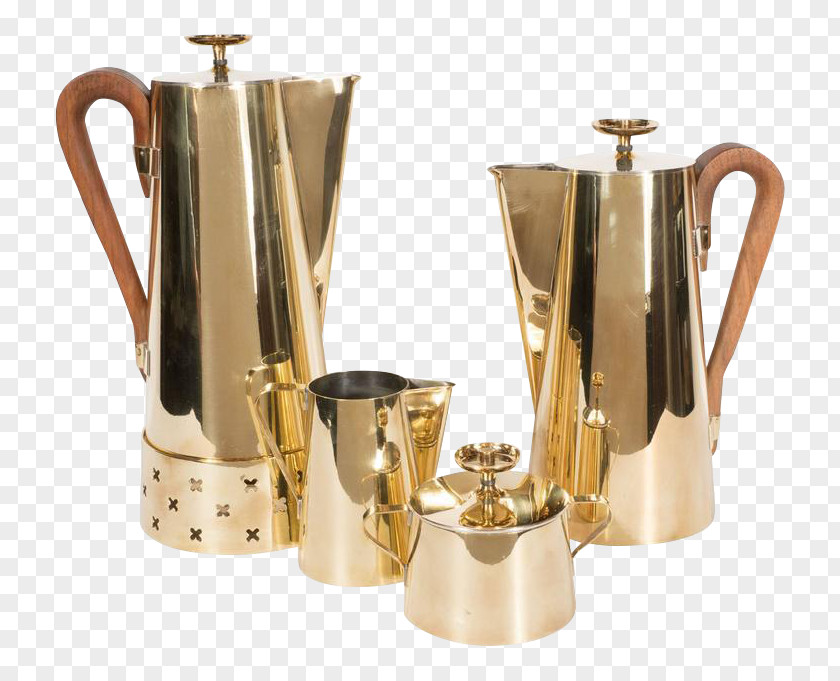 Brass Tea Set Coffee Product PNG