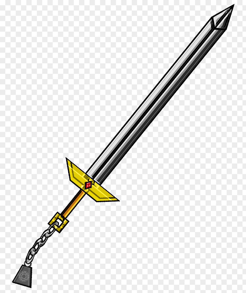 Chain Weapons Sword Line Point Softball Angle PNG