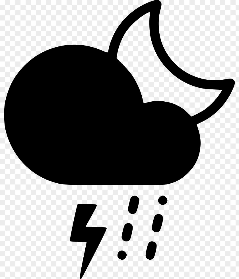 Cloud Night Thunderstorm Rain Clip Art PNG
