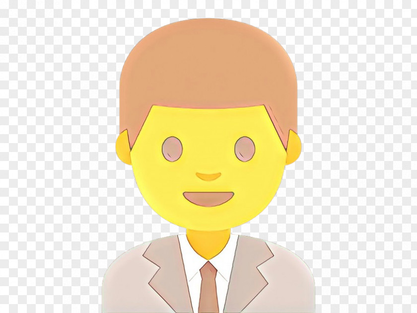 Smile Gesture Face Cartoon Yellow Head Animation PNG