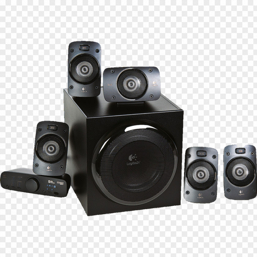 3d Stereo Logitech Z906 Loudspeaker 5.1 Surround Sound PNG