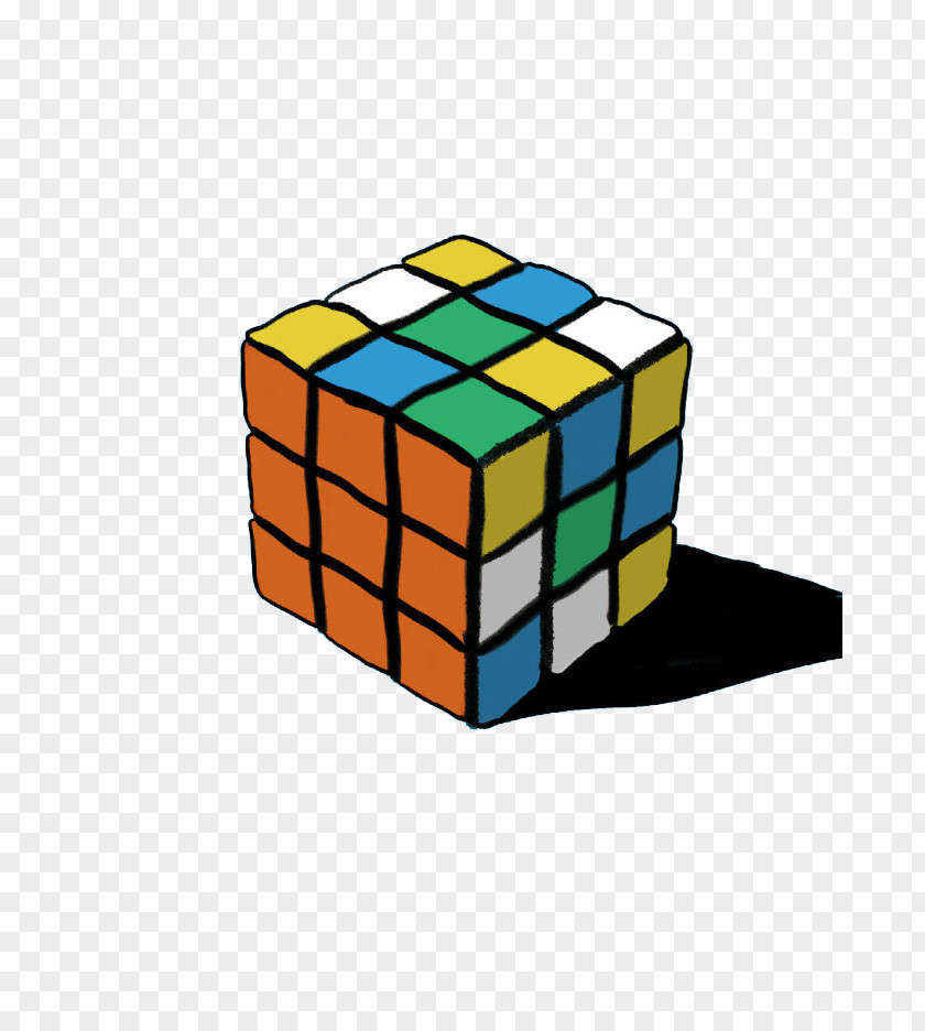Hand-painted Cube Rubiks Combination Puzzle Megaminx PNG