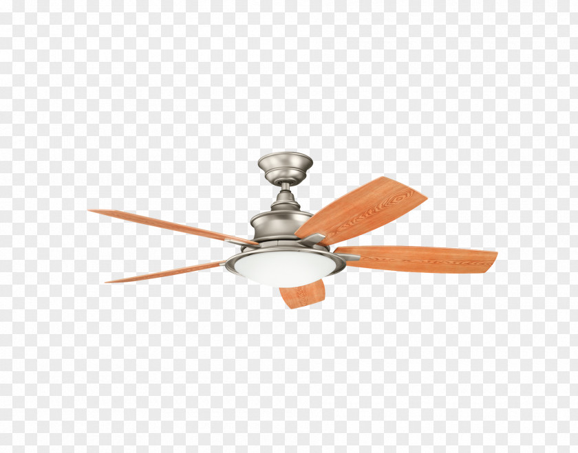 Home Decoration Materials Kichler Ceiling Fans Brushed Metal Lighting PNG