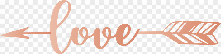 Love Arrow With Cute Word PNG