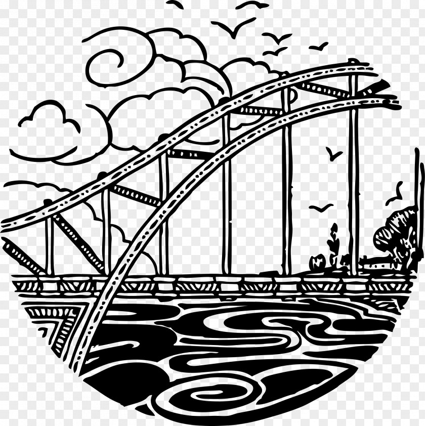 River Bridge Clip Art PNG