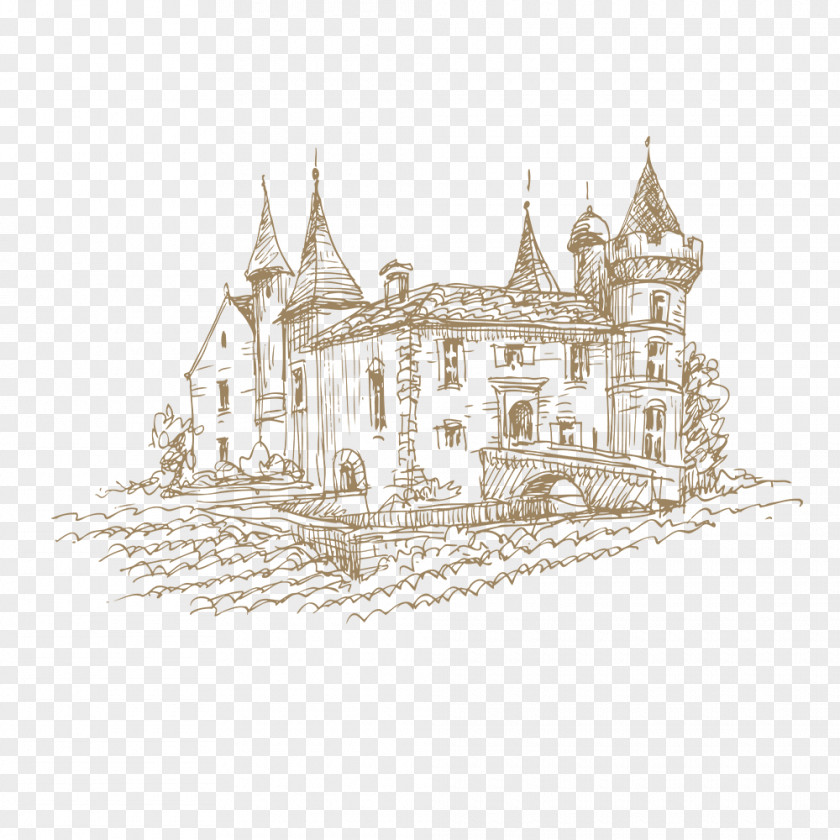Building Material Lines Free Castle Architecture PNG