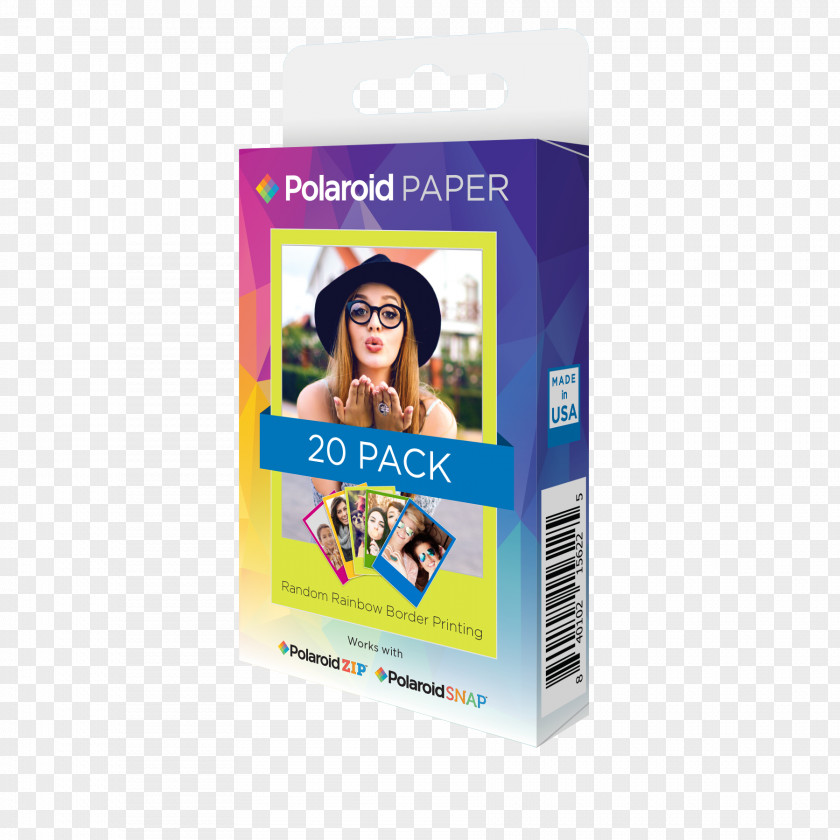Polaroid Photo Paper Photographic Film SX-70 Zink Instant Camera PNG