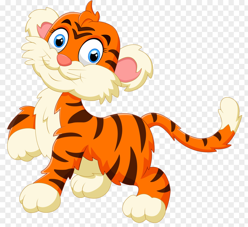 Safari Tiger Cartoon Royalty-free PNG