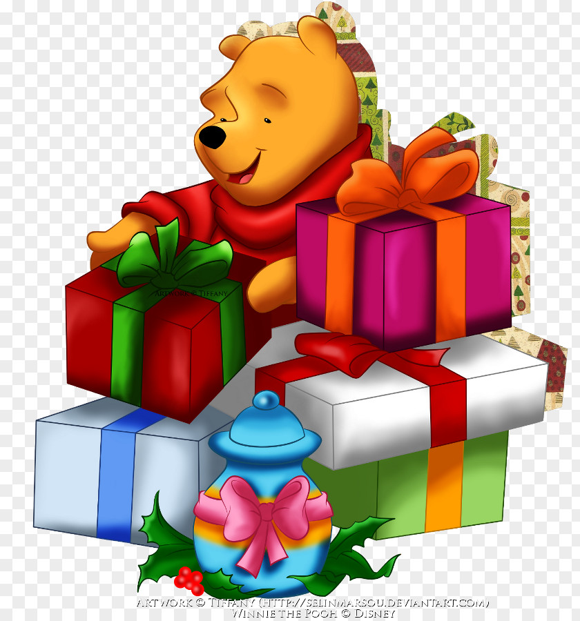 Winnie Pooh The Piglet Tigger Christmas Clip Art PNG