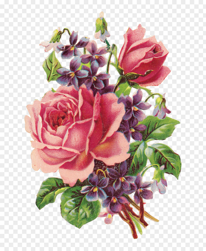Creative Valentine's Day Paper Flower Rose Vintage Clothing Clip Art PNG