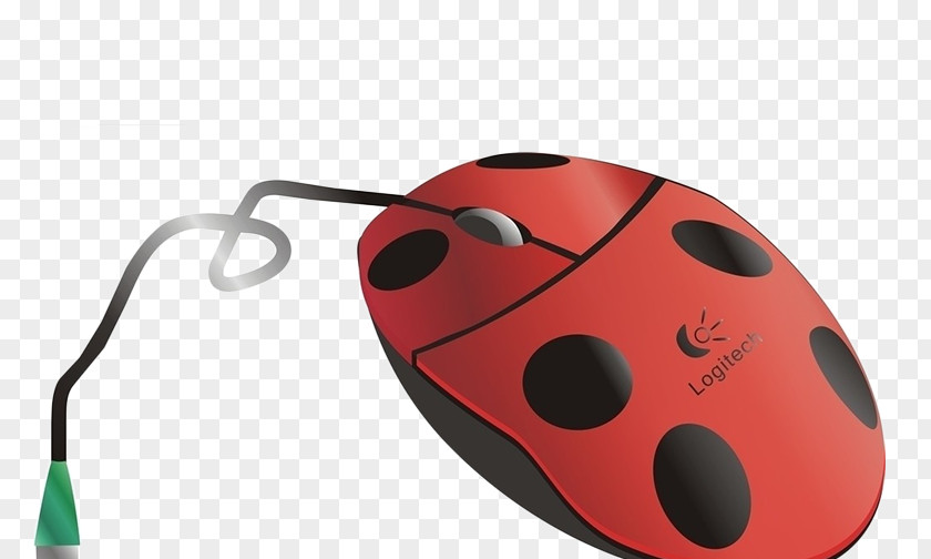 Cute Mouse Computer Ladybird Optical Download PNG