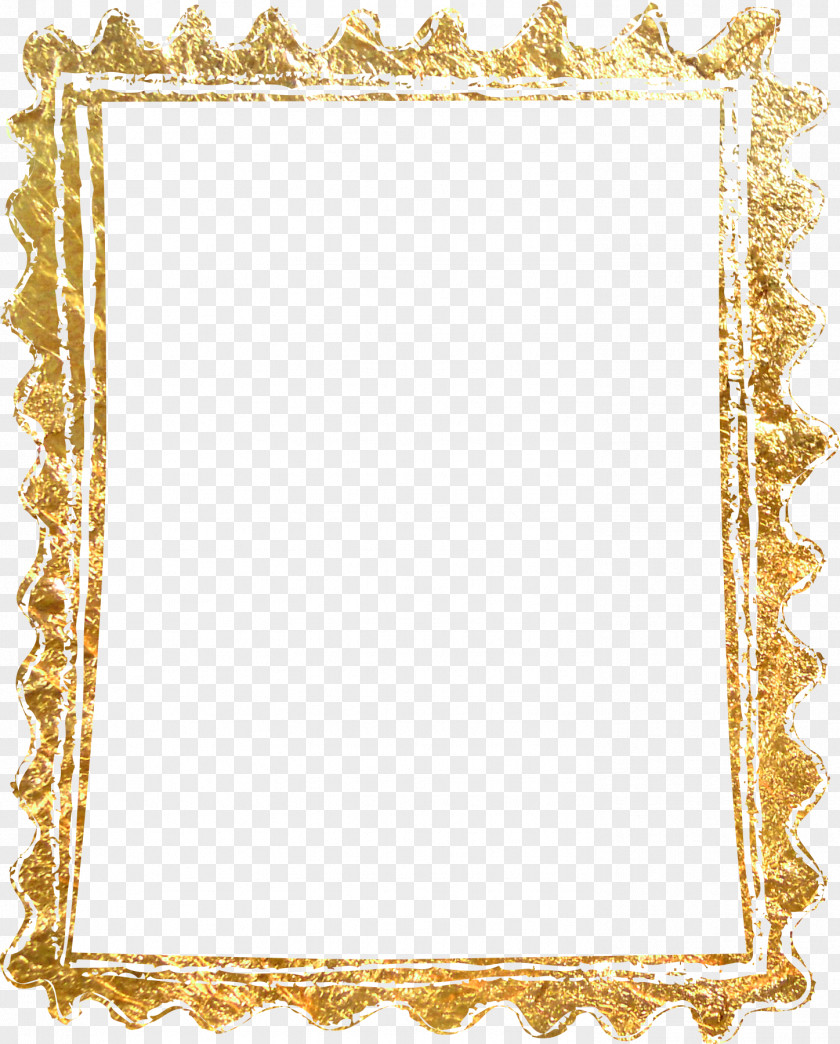 Material Gold Border Picture Frame PNG
