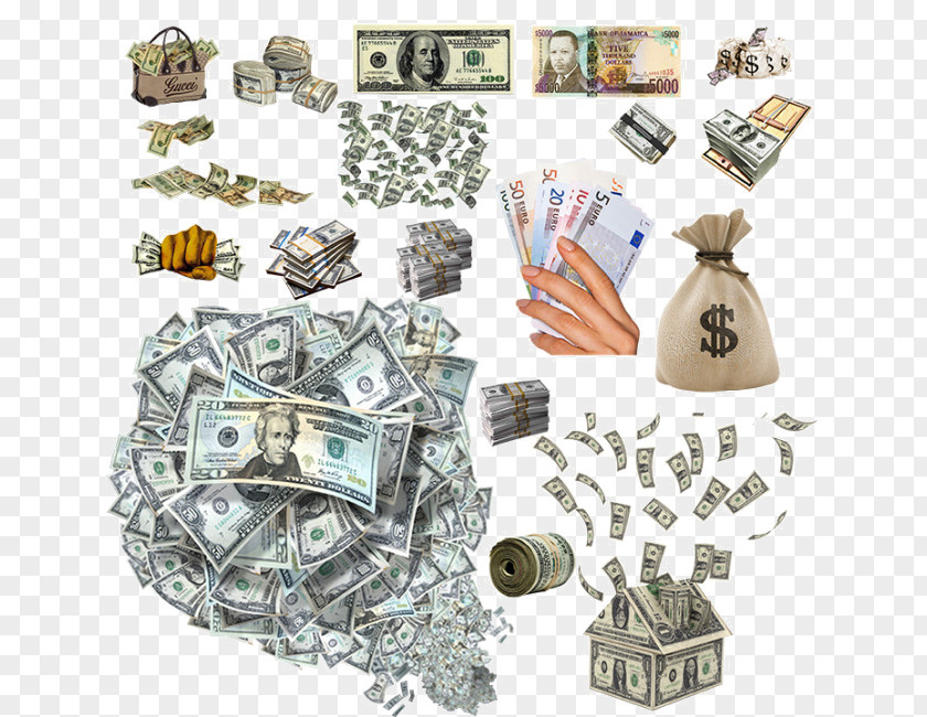 Textured Dollar Element Cash Money Banknote Financial Transaction PNG