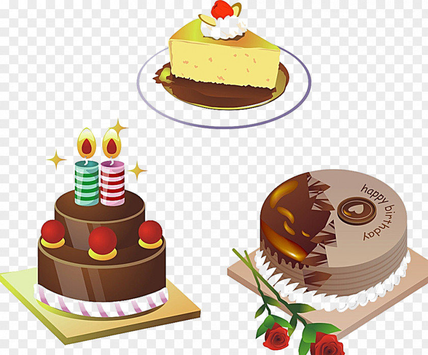 Candle Cake Picture Material Birthday Tart Clip Art PNG