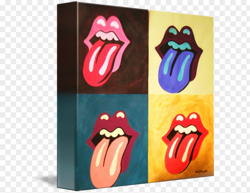 Color Fine Brushwork Painting Pop Art The Rolling Stones Imagekind PNG