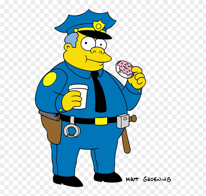 Garbage Man Cartoon Chief Wiggum Ralph Homer Simpson Cletus Spuckler Police PNG