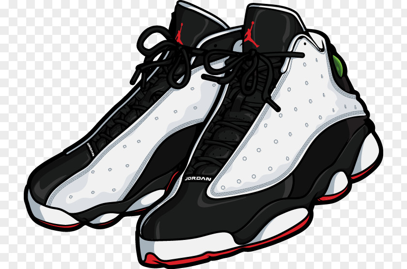 Nike Air Jordan XIII Basketball Shoe Sneakers Clip Art PNG