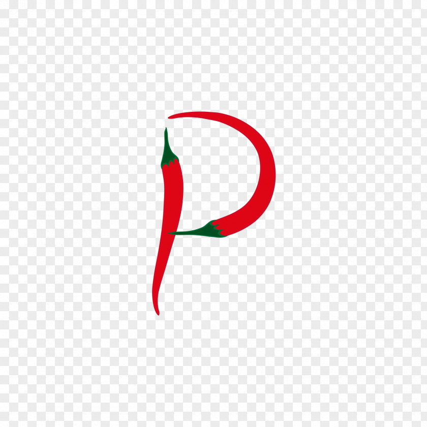 Pepper Spliced Letters P Logo Brand Font PNG