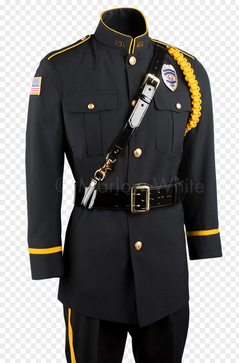 Belt Sam Browne Police Officer Dress Uniform PNG