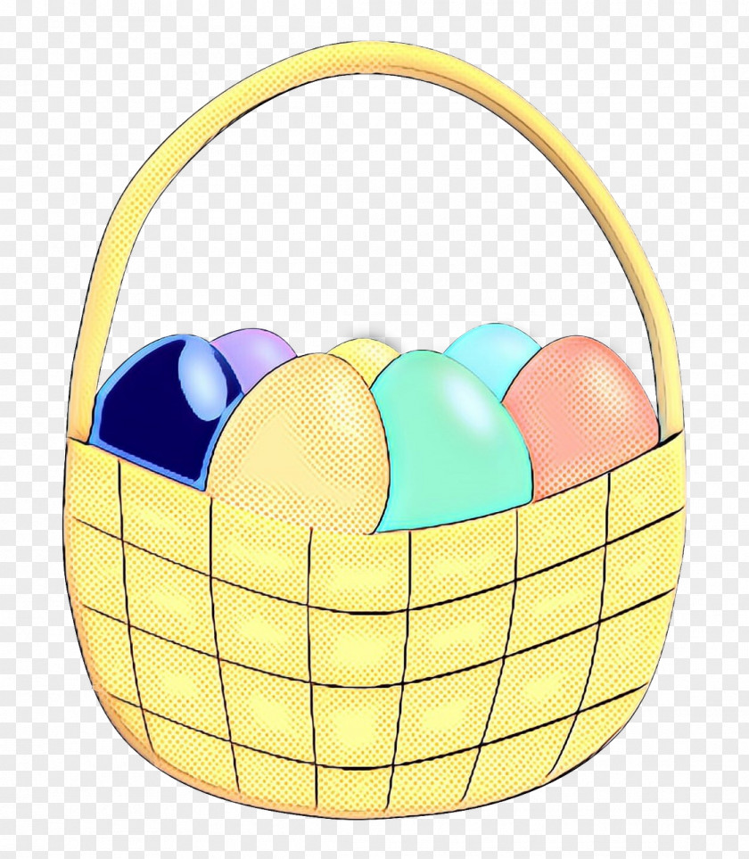 Easter Egg Basket Product Design PNG