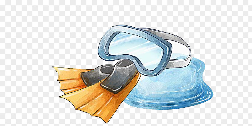 Swimming Equipment Goggles Illustration PNG