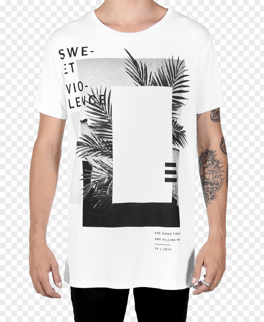 T-shirt Long-sleeved Shoulder E-commerce PNG