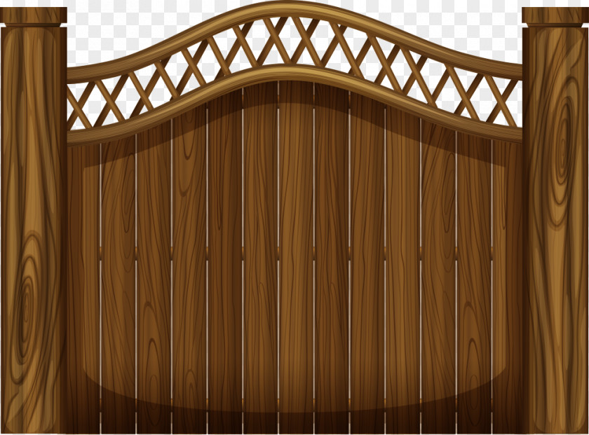 Vector Wooden Fence Gate Royalty-free Clip Art PNG