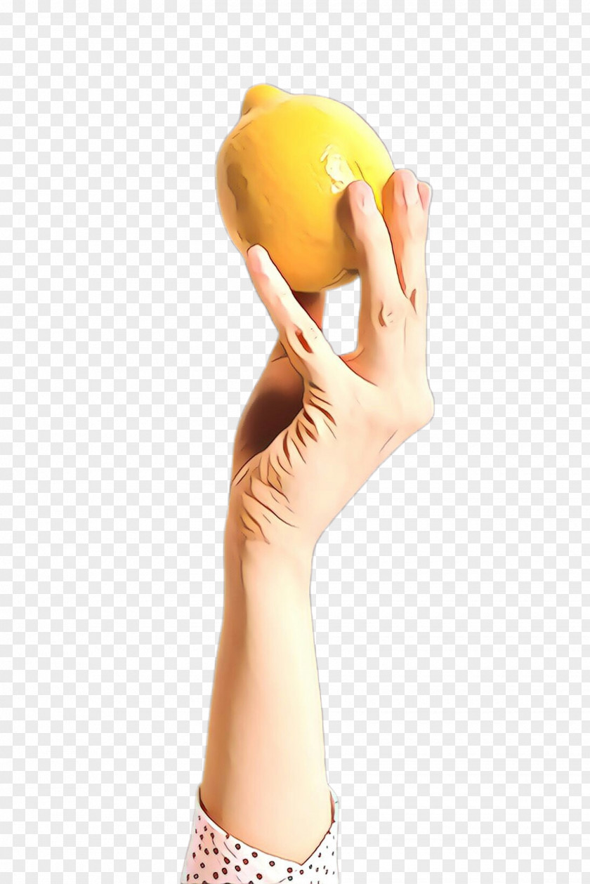 Yellow Arm Hand Finger Joint PNG